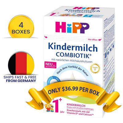 HiPP 1+ Years Kindermilch Combiotik Toddler Milk (600g) - Germany