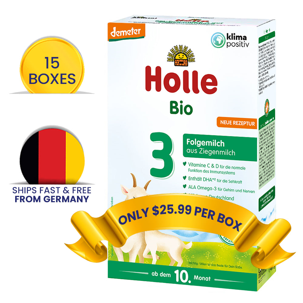Holle Goat Milk Stage 3 Organic Formula + DHA (400g)