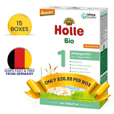 Holle Goat Milk Stage 1 Organic Formula + DHA (400g)